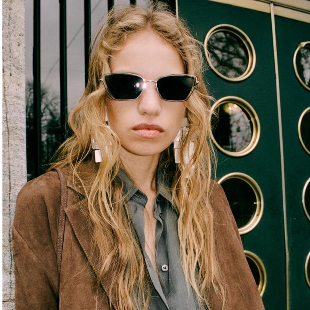 Zara Metal Cat Eye Sunglasses